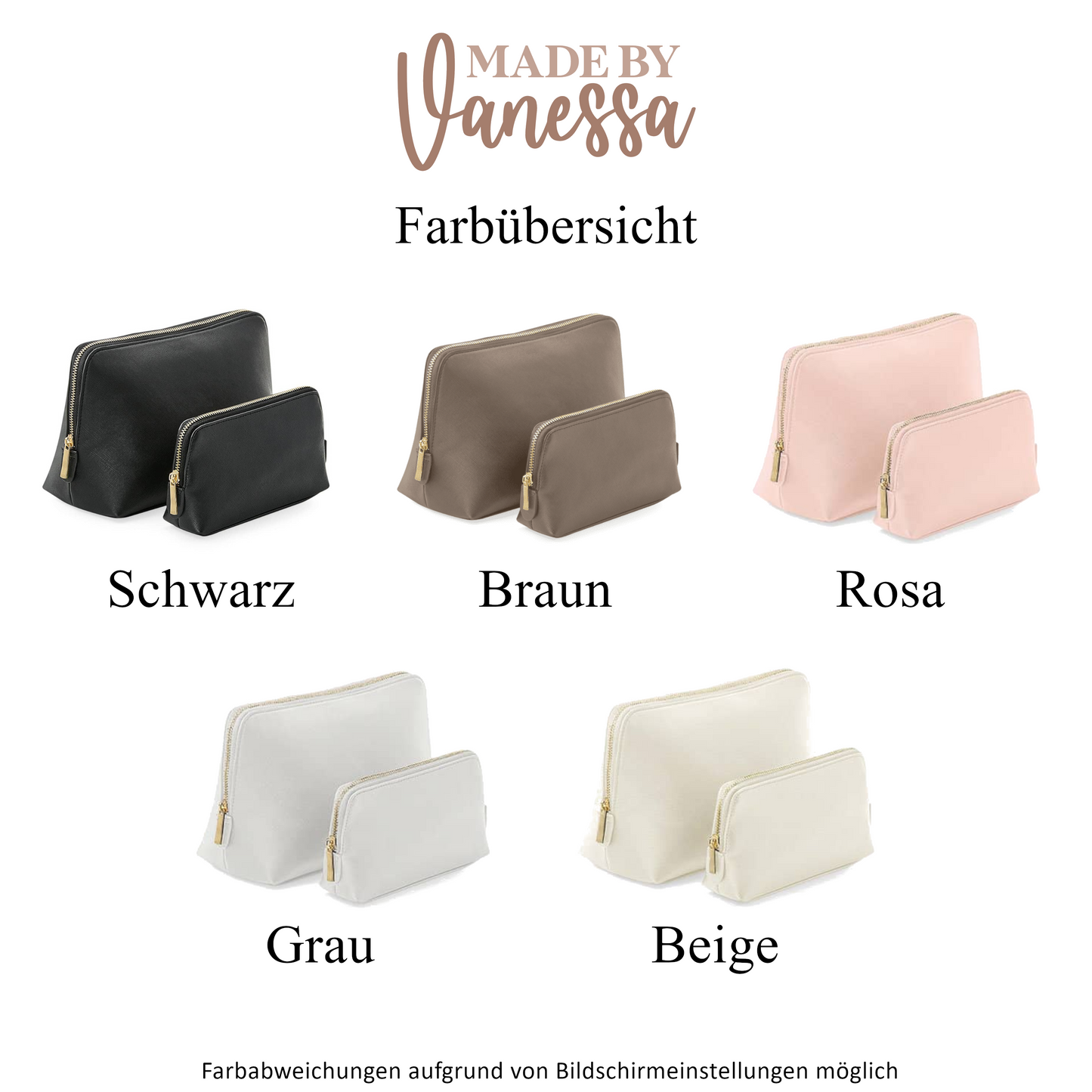 Accessoirestasche Blumen-Buchstabe