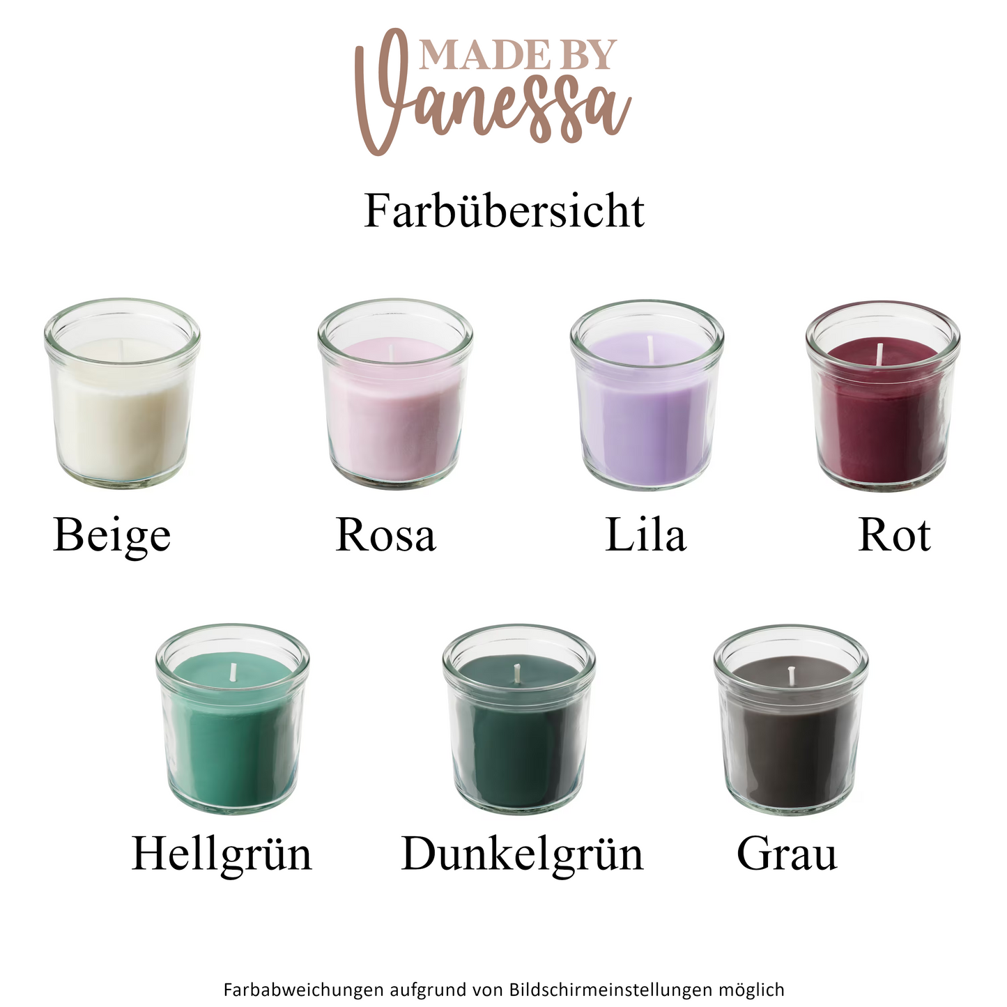 Glaskerze Glückslicht