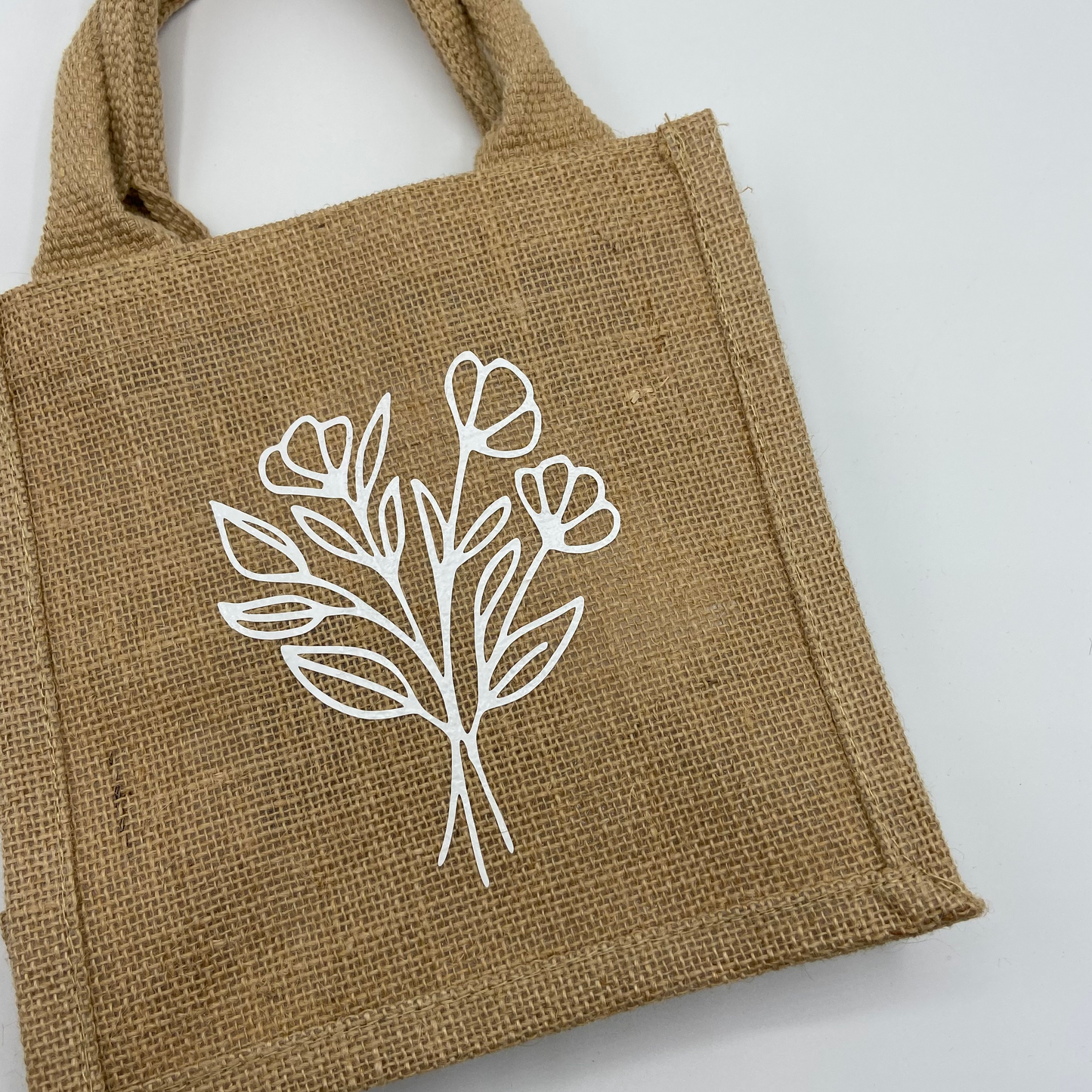 Jutetasche Blumenstrauß