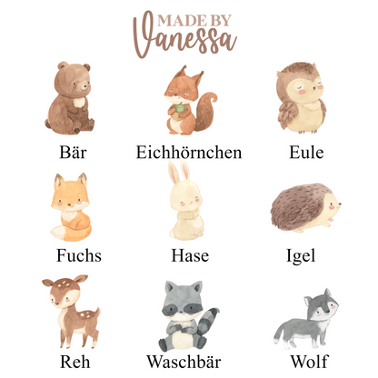 Spardose Waldtiere
