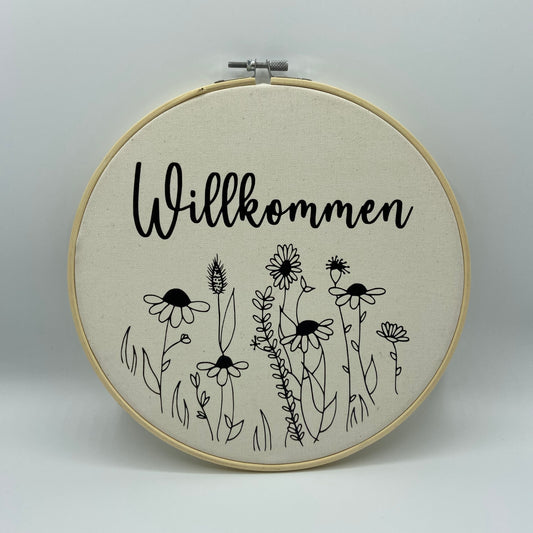 Kranz Willkommen Blumen
